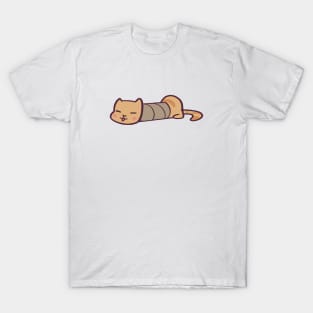 Silly Cat In Paper Roll Tube T-Shirt